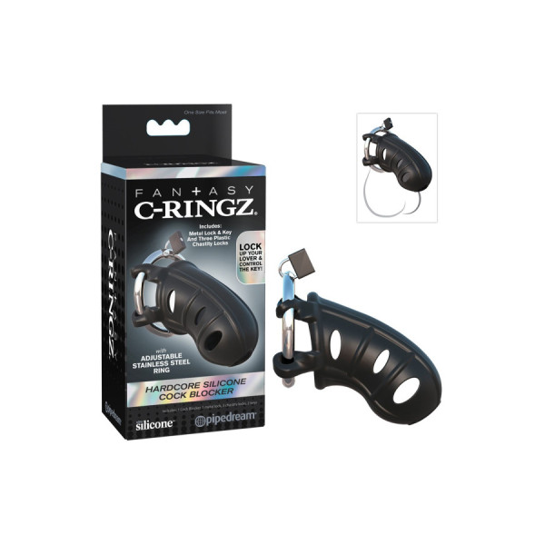 Cage de chasteté en silicone pour pénis C-Ringz 